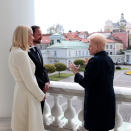 Med President Dalia Grybauskaitė i Presidentpalasset i Vilnius. Foto: Lise Åserud / NTB scanpix